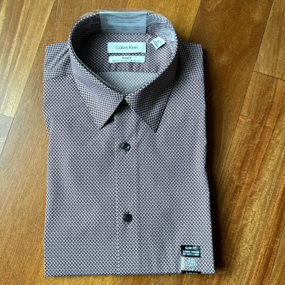 Men’s slim fit Calvin Klein button up